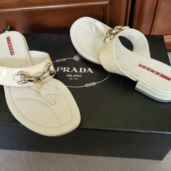 Prada Leather Sandals - Picture 2 of 10